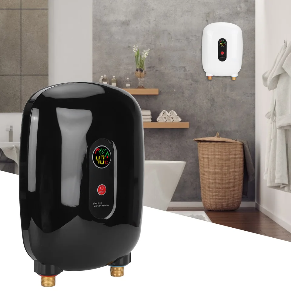 0,04-1.2MPa Zariadenie na vykurovanie vody, okamžitý ohrievač vody Mini elektrické vykurovacie vybavenie Kúpeľňa Kúpeľňa Kúpeľňa Dodávka Čierna