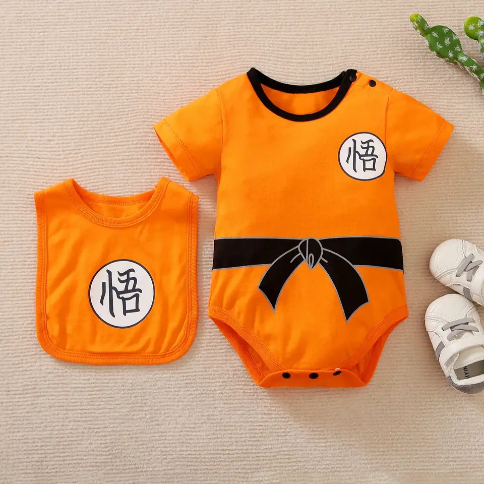 0-18M Dievčatko Boy Boy kostým anime oblečenie novorodenecké dojperky Luffy Akatsuki Vegeta Cosplay Cosplay kombinézy batoľa Halloween kostým Halloween