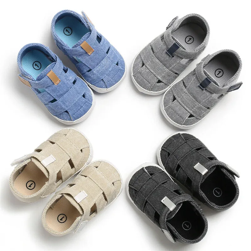 0-24Montsh Boys Canvas topánky Moccasins Child Sandals Boys letné sandále tenisky Dojče