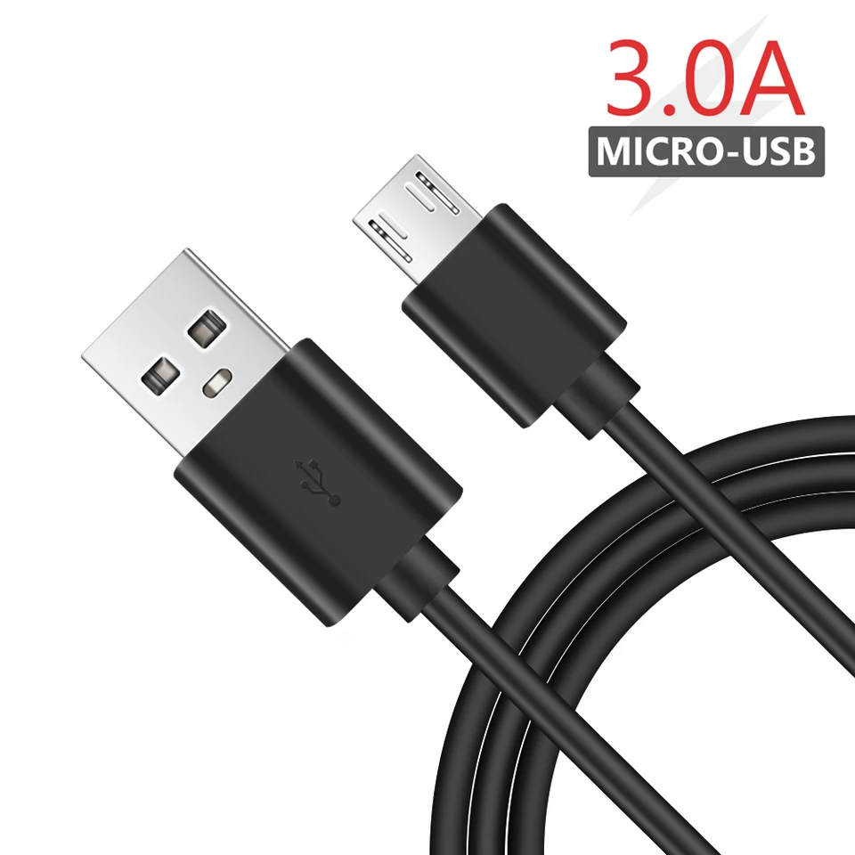 0,25 m 1m 1,5 m 2m 3M 3A Black USB A to Micro USB káblové kábel Android nabíjanie nabíjacích káblov pre Samsung Huawei Xbox One