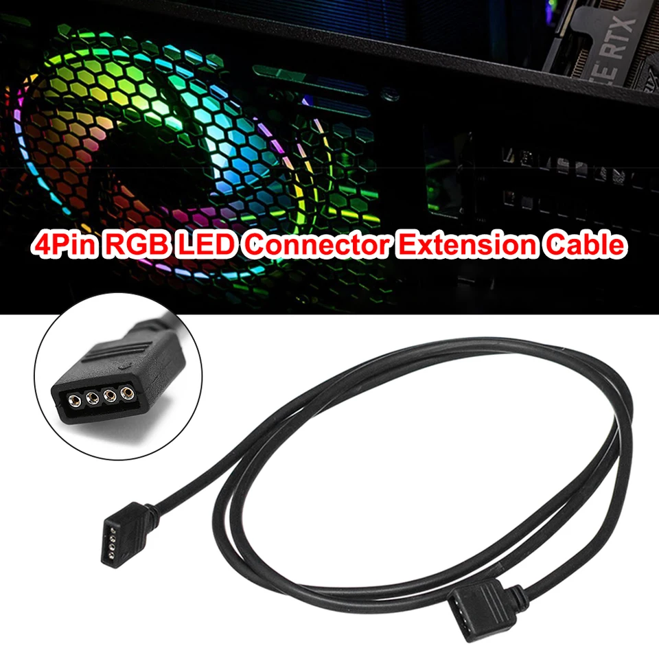 0,3/0,5/1/2/3/5 m predlžovací kábel so 4 kolíkovými konektormi samca a ženským doplnkom pre 5050 3528 RGB LED pásové svetlo