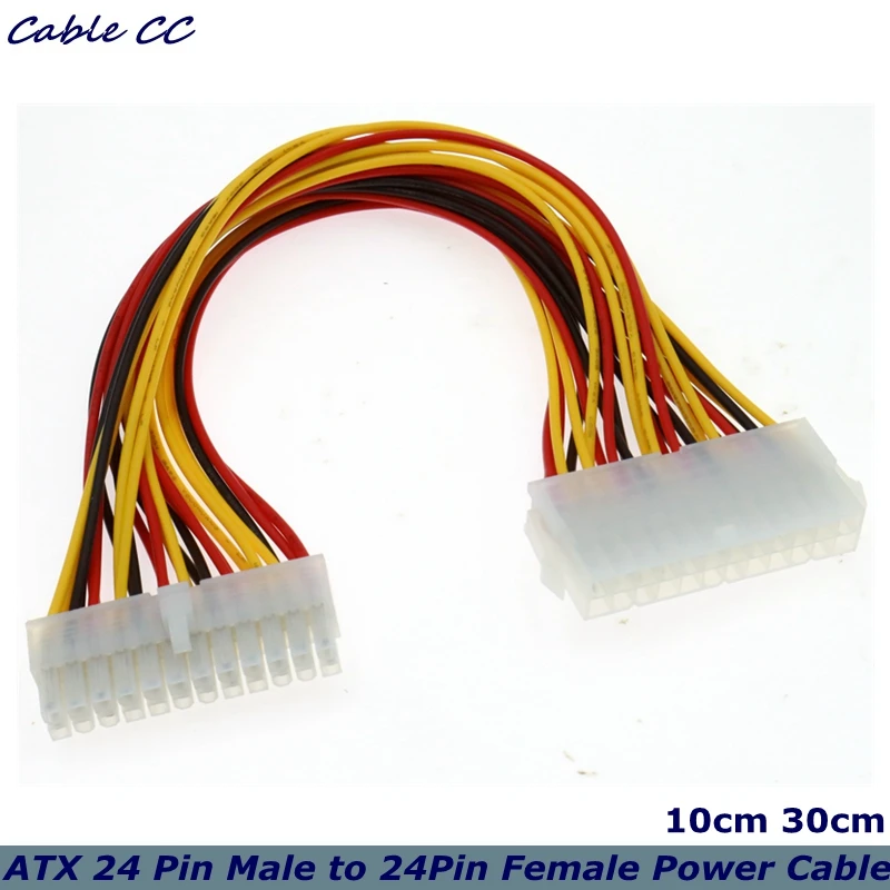 0,3 m ATX 24 -ročné mužské až ženské predlžovacie kábel, ktorý sa používa v počítači PC PC PSU TW