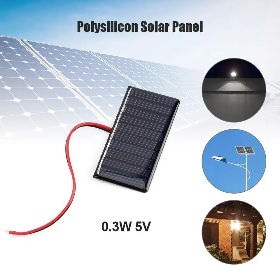 0,3 W 5V Solárne epoxidové panely Mini solárna sústava DIY polysilikónové dosky solárne články