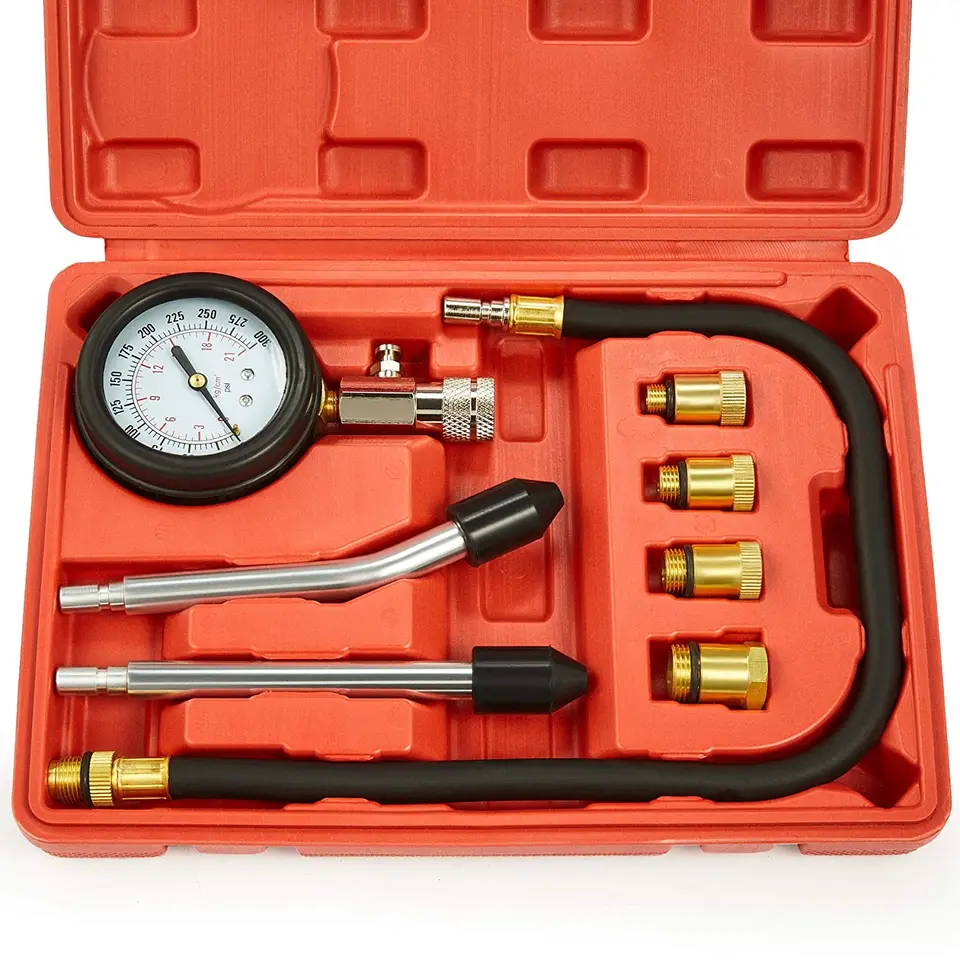 0-300 psi Tester kompresie benzínu Automatický benzínový plynový motor automobilový tlakom