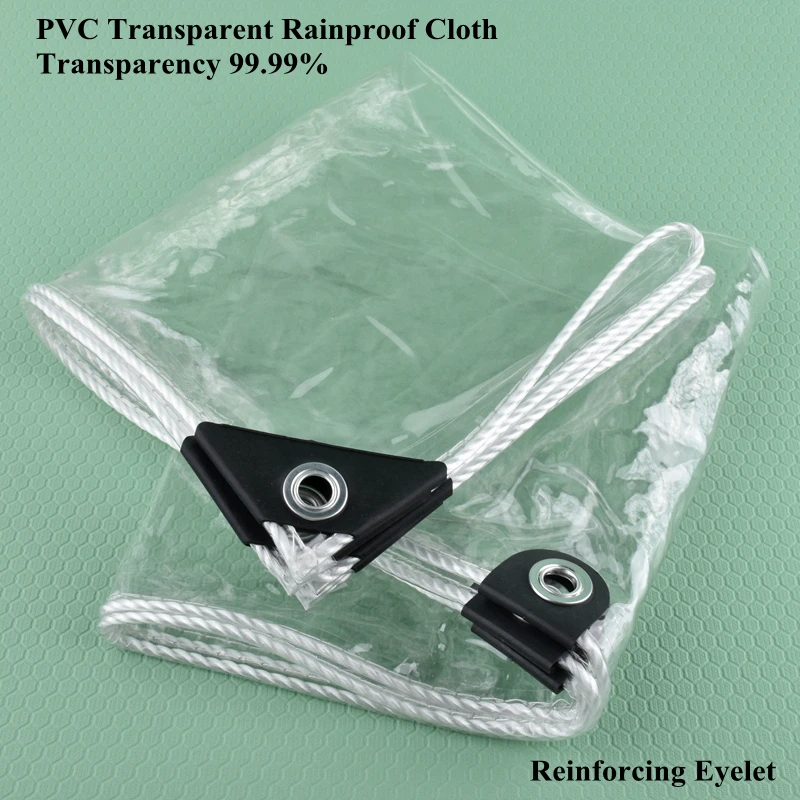 0,35 mm číry mäkký PVC Rainproof Handster Hands Pet Dov House prístrešie vonkajšie plachtové okná vodotesné