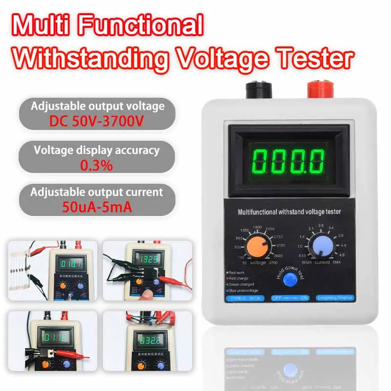0-3700V Oddrvrdenie testera napätia IGBT Schopnosť Tranzistor tester Diode MOS Triode MOV LED multifunkčný tester