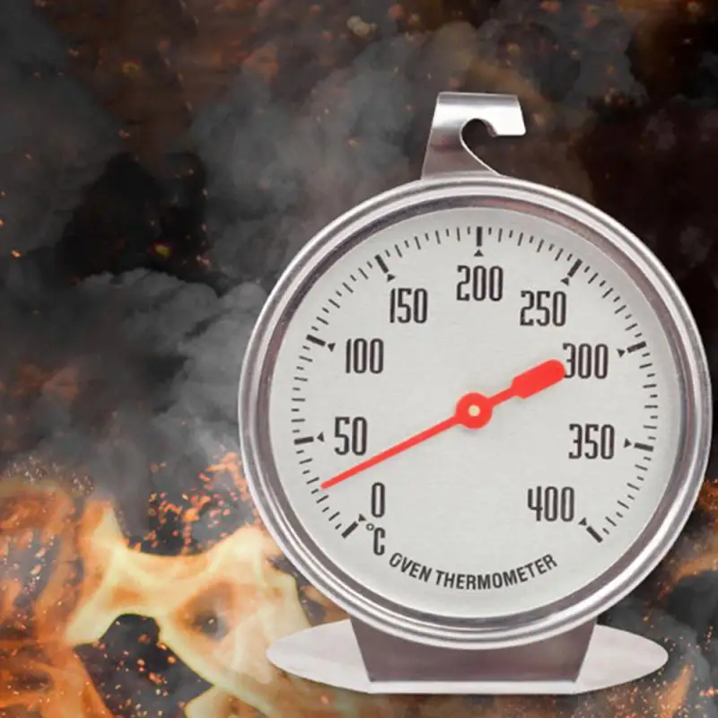 0-400 Celsius Nová z nehrdzavejúcej ocele TERMOMEMEMEME Závesný alebo stojan Veľké pečenie BBQ Cooking