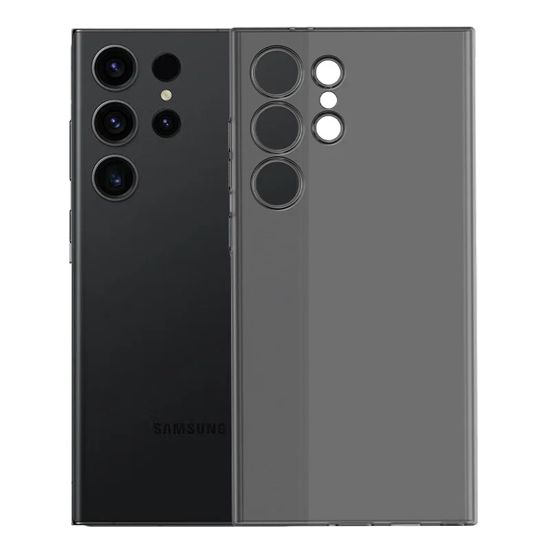 0,45 mm matné tvrdé PP puzdro pre Samsung Galaxy S24 Ultra Fundas Ultra Thin Thin Frosted Shock odolný voči nárazu pre Samsung S24 Plus Cover