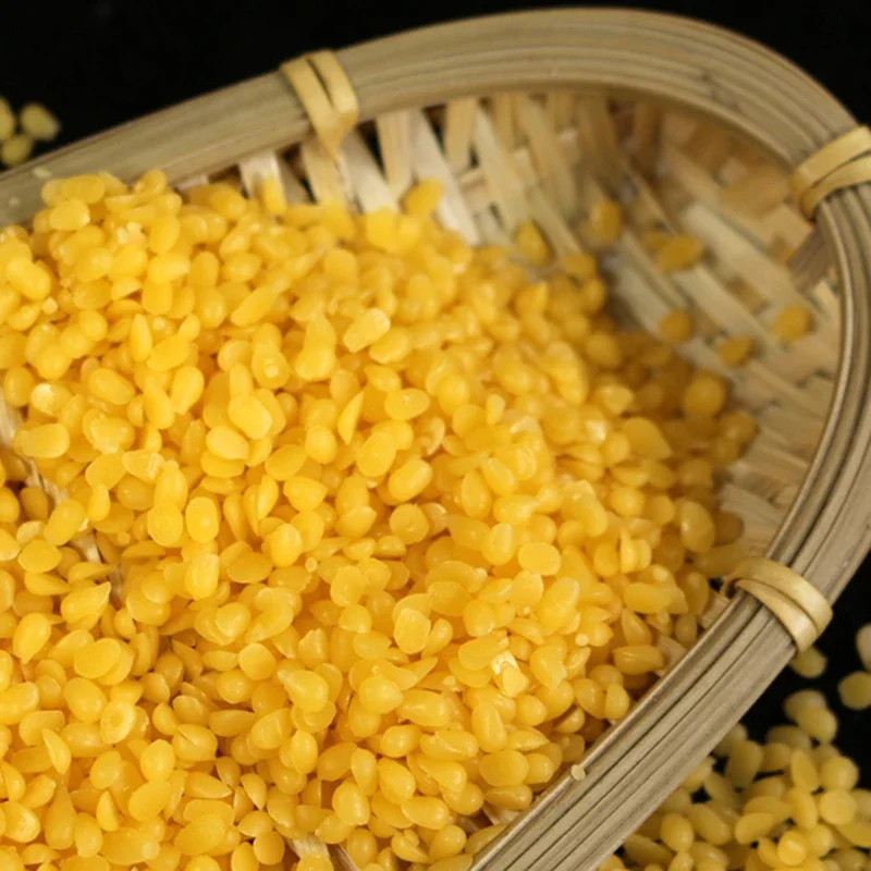 0,5/1 kg žlté včelie častíc Prírodné suroviny pre sviečky na výrobu domácich majstrov rúžový kozmetický kozmetický voskový sviečkový príslušenstvo