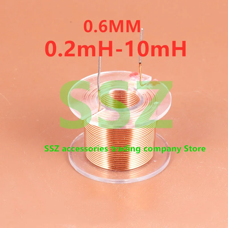 0,6 mm frekvencia reproduktorového deliaceho indukčného cievok Dutinu Circle Skeleton Audio príslušenstvo 0,1 MH-100 mH Vlastná čistá meď