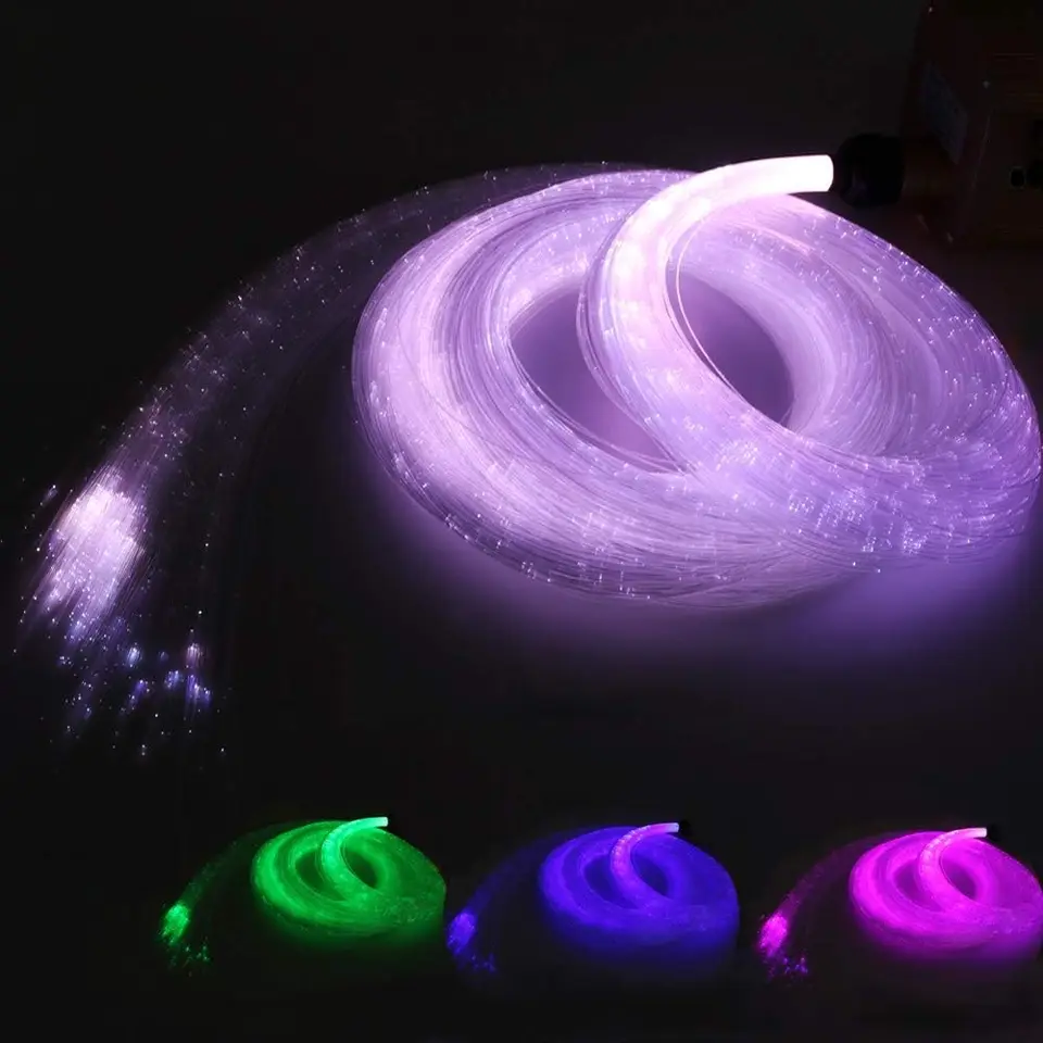 0,75 mm (Dia.) Flash Point PMMA Plastové vlákno z optického kábla Domáca reštaurácia Sky DIY LED hviezda strop
