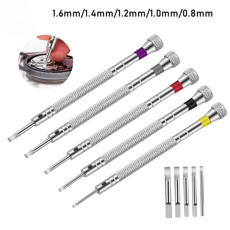 0,8-1,6 mm oceľový skrutkovač na opravu hodiniek Prenosné náradie na odstránenie pásma s nástrojmi WatchMaker Mini Link Pins