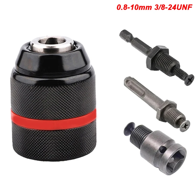 0,8-10 mm závitové kovové vŕtačku bez závitu, skľučovadlá Hex, SDS/SHORSE Quick Gripter Adapter, Chuck For Bit Bit Screwdriver Tap & Socket