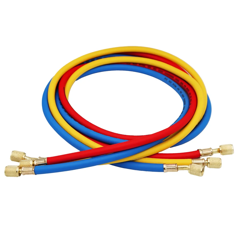 0,9 m 1,5 m 1,8 m nabíjacie hadicové sety 60 '' 1/4 '' SAE pre HVAC Klimatné hadice HASES R134A R12 R22