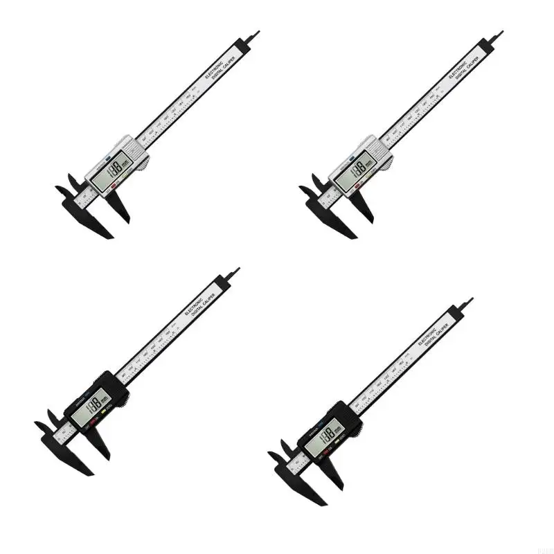 02 dB 150 mm elektronický digitálny strmeňový dial- Vernier Caliper meracie nástroje