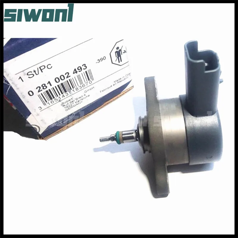 0281002493 Riadiaci ventil regulátora tlaku palivovej koľajnice pre Fiat Scudo Citroen C5 C8 Peugeot 206 307 406 2,0 2,2 HDI 0 281 002 493