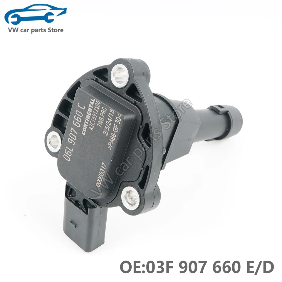 03F 907 660 E Senzor na úrovni oleja so tesnením pre VW Passat B8L Golf 7 EA888 Gen3 Motor tretej generácie 03F907660E 06L907660C