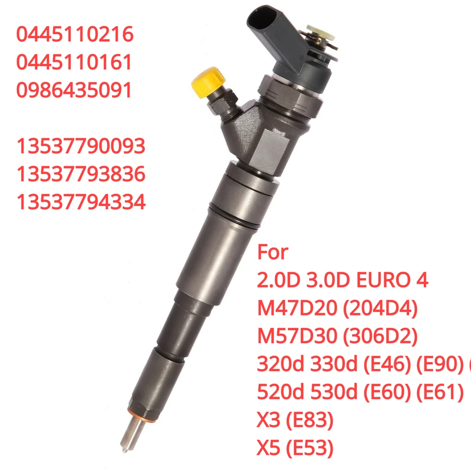 0445110216 13537793836 7790093 7794334 Nový injekčný dýza nafty pre BMW 320D 330D 330D E46 E90 530D E60 X3 E83 X5 E53 2.0 3,0D