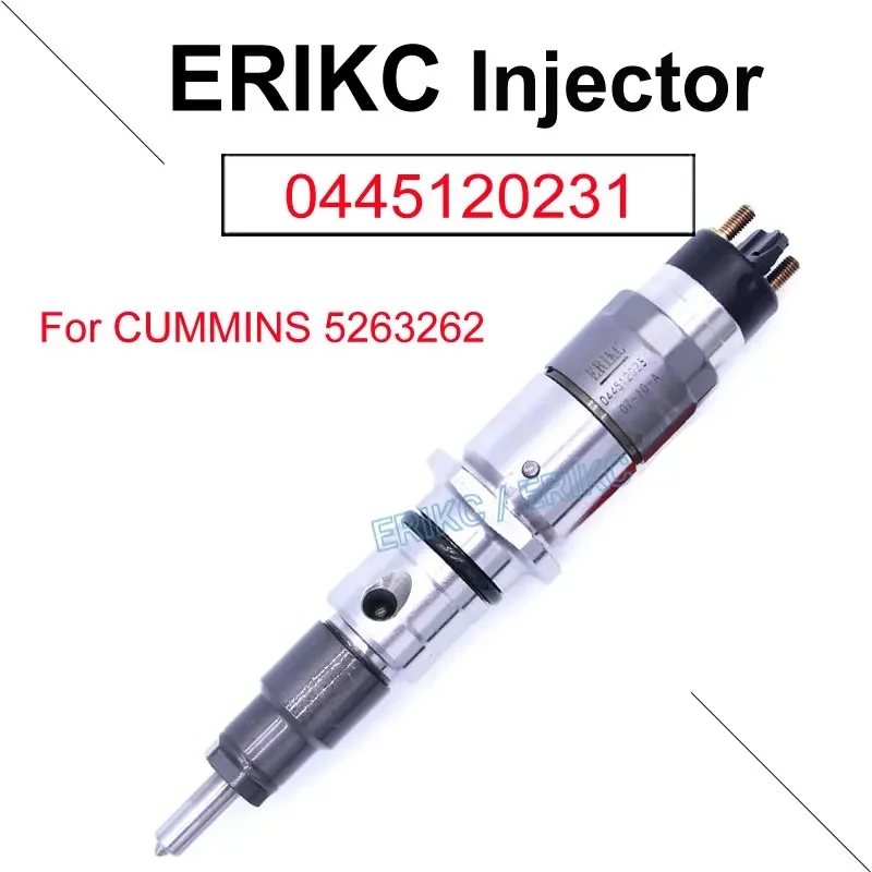 0445120231 5263262 Palivový koľajnica Injector 0 445 120 231 Vstrekovacia dýza pre Bosch PC200-8 Komatsu Cummins QSB6.7