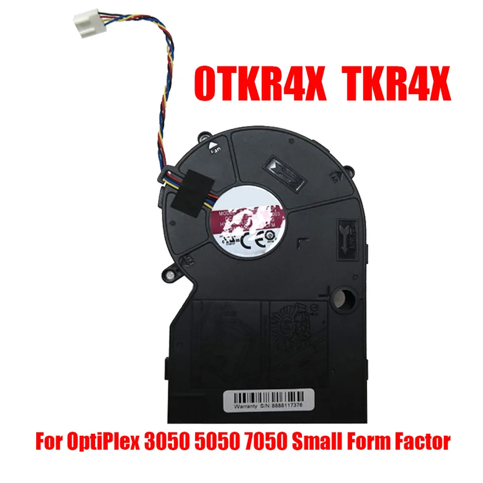 0TKR4X CPU ventilátor pre spoločnosť Dell pre Optiplex 3050 5050 7050 Malý formálny faktor TKR4X-X01 BAZB0925R2U-P003 KOMPATIBAL EFH-08E12W-JP01 Nový