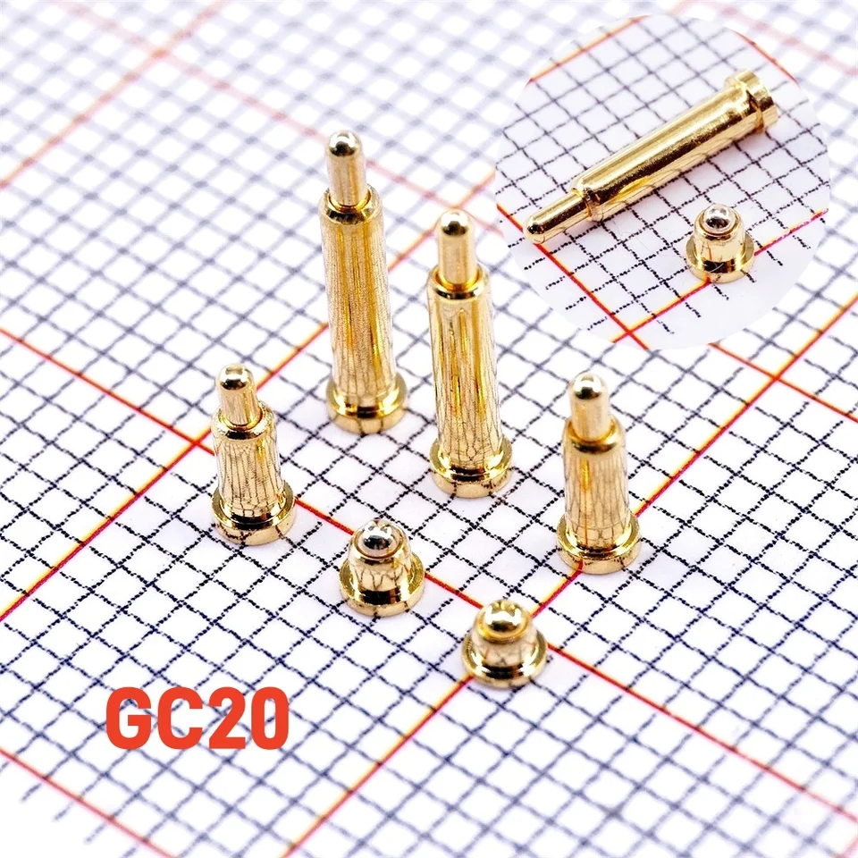 1 000 ks ks POGO PIN CONGEKTOR SPRING NABLEJÚCE kontakt SMD ihla 2 3 4 5 6 7 8 9 10 Probčeky ZLATNÉ PRÍRAVA 2,0 mm