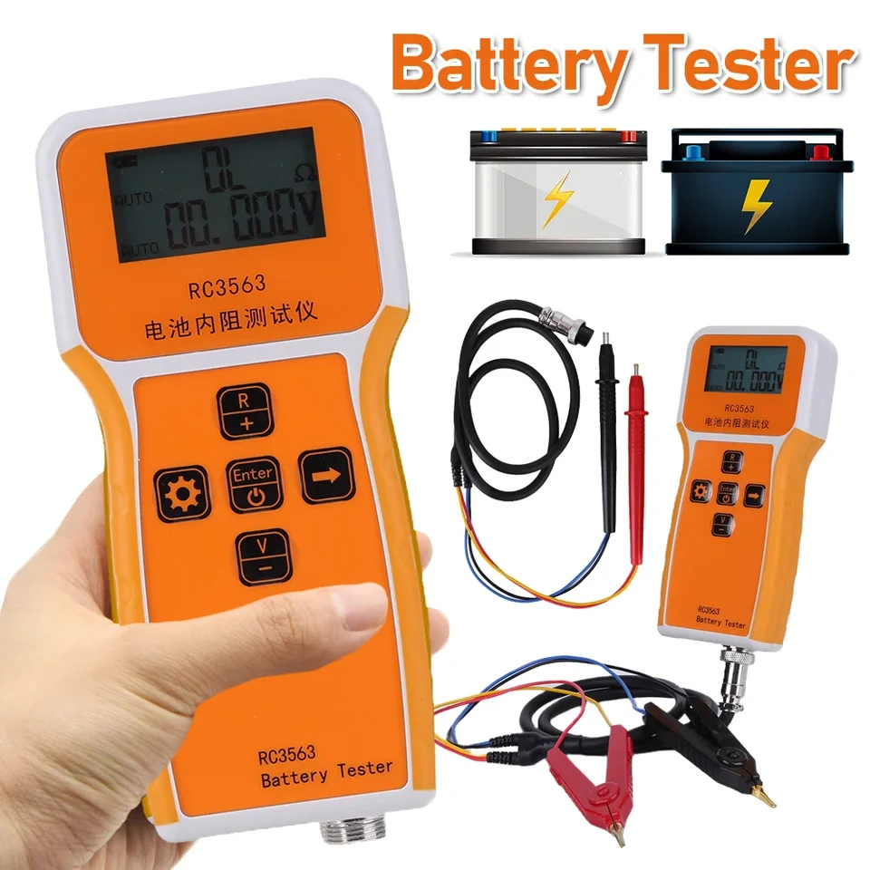 1 000 mAh batérií napätie vnútorného odporu Tester Tritium Littium Fosforečnanový tester batérie Vysoko presný automobilový batériu TES