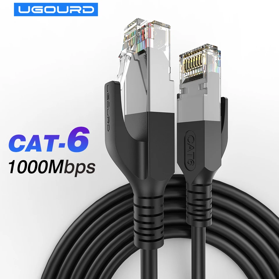 1 000 Mbps Cat6 ethernet kábel RJ45 Cat 6 internetových sieťových záplatových káblov LAN Gigabit pre modem router prenosný počítač Xbox PS5