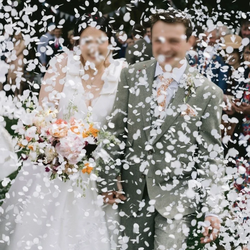 1 000 pcs 1 cm papier Confetti Color Svadba narodeninovej oslavy dekorácie okrúhly tkanivový balón hádzanie dodávky biologicky odbúrateľné manželstvo
