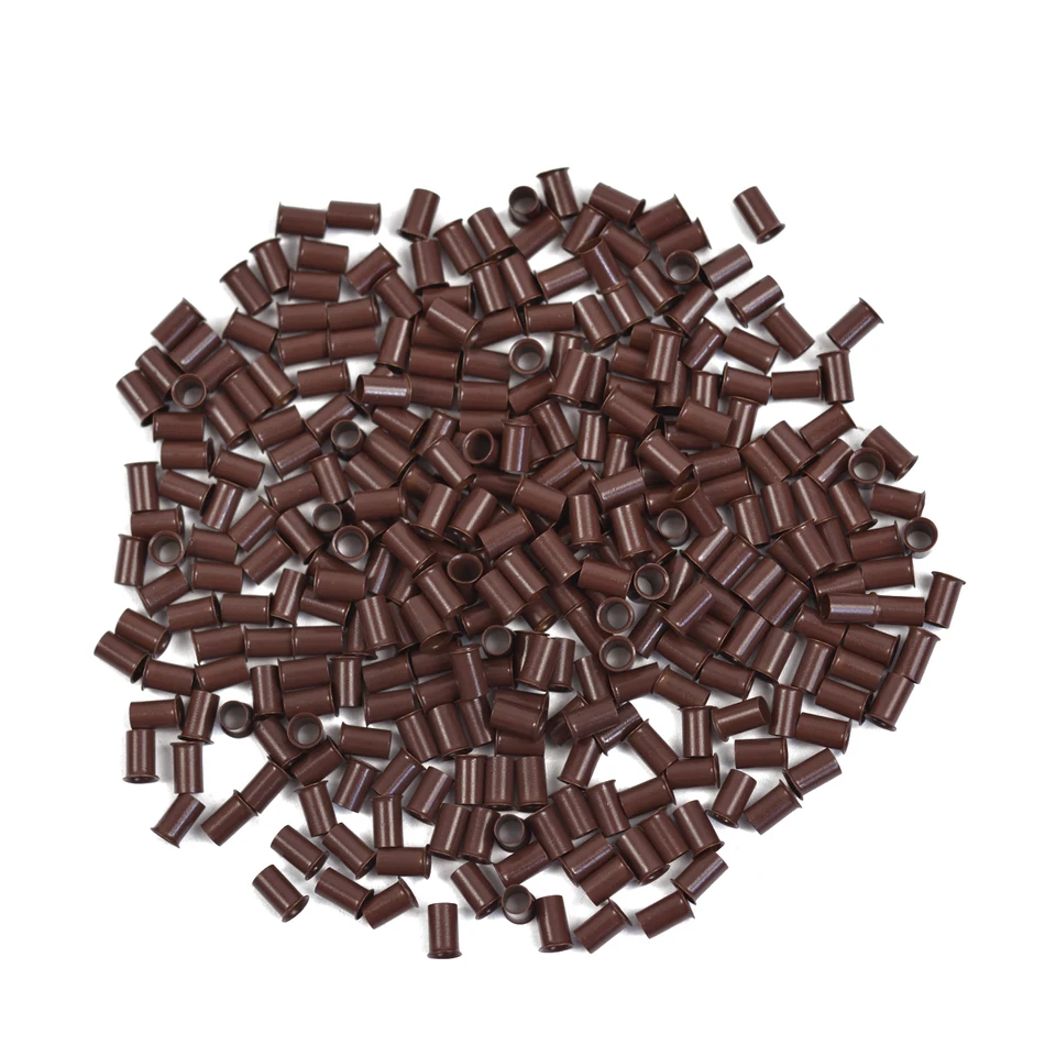 1 000 pcs 3,4 mm predlžovanie vlasov krúžky Euro zámok Flared Flar Flar Medzi rúrky Rings Korálky