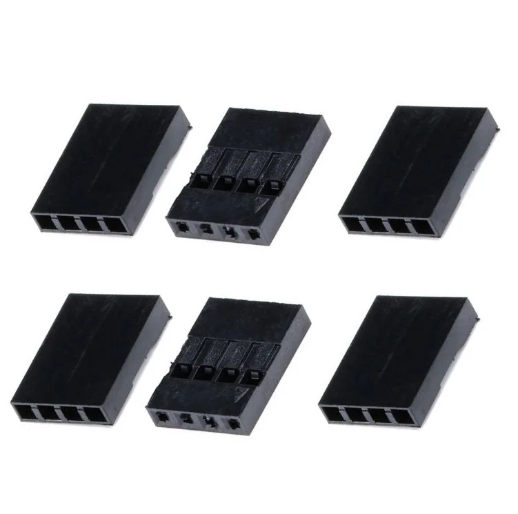 1 000 pcs Dupont Head 2,54 mm 4p 1x4p Dupont plastový krycí kolík konektorový konektor skokaného kábla puzdra Prisp