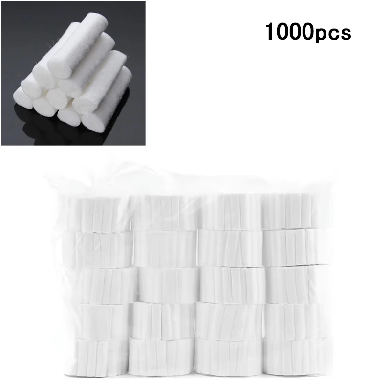 1 000 pcs hemostatická bavlnená jednorazová zubná lekárska chirurgická chirurgická s vysokou čistotou zubná zubná zubná zubá