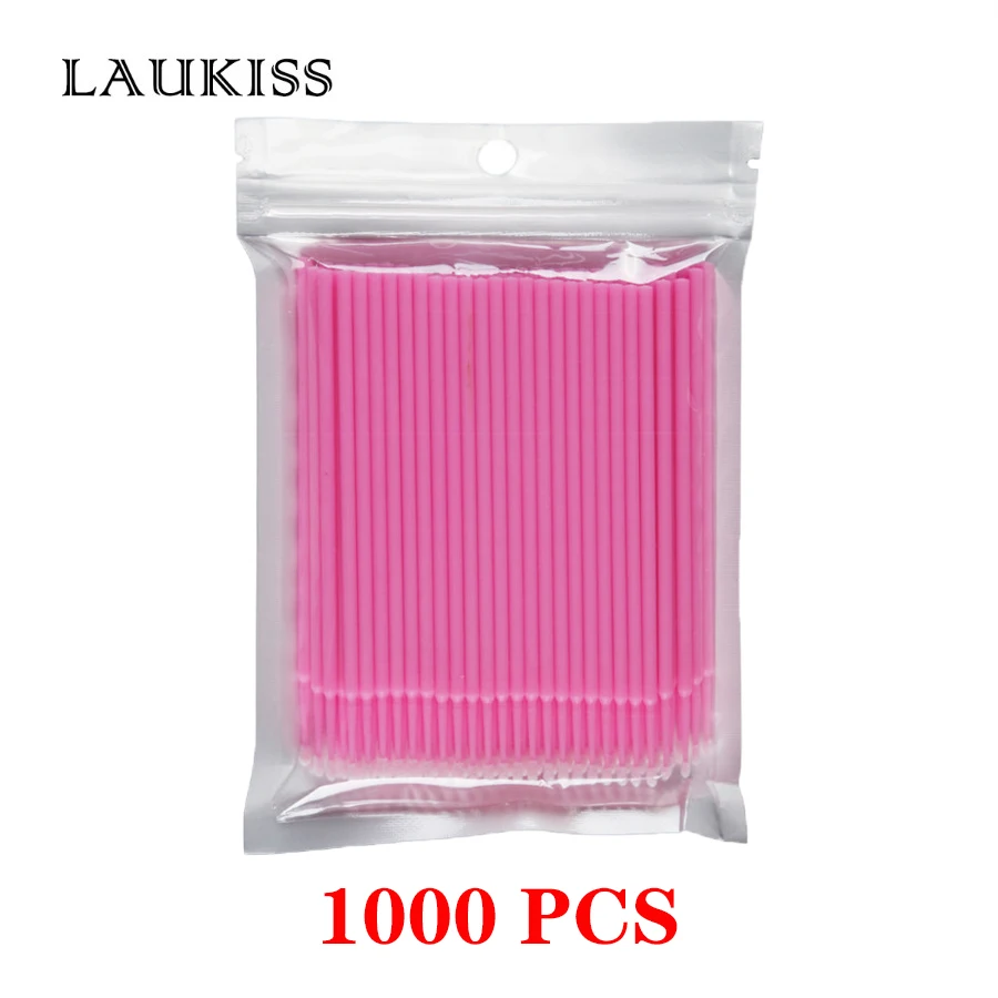 1 000 pcs odolné jednorazové mikro štetce Mascara odstraňujúce make -up kefy Individuálne aplikátory Nástroje