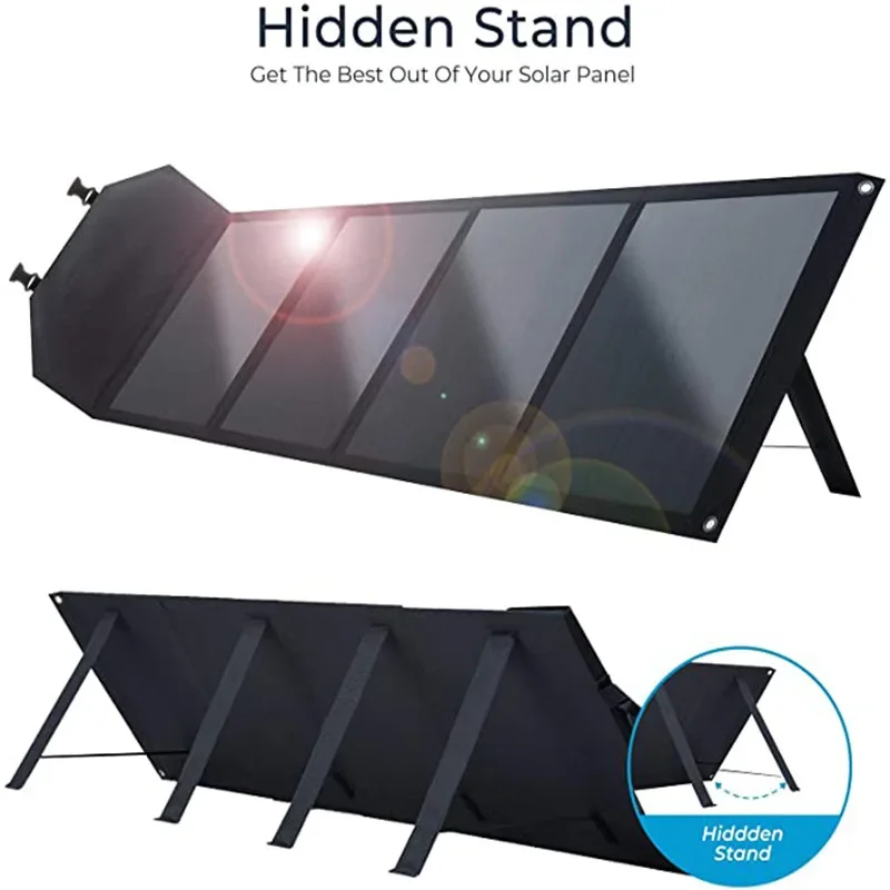 1 000 W solárny panel Prenosný skladací taška Solárna nabíjačka 12 V Outdoor napájací zdroj pre domáci mobilný telefón generátor Caming