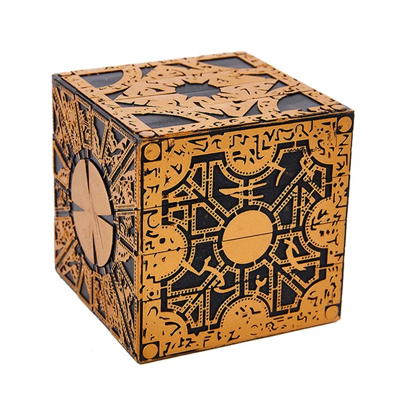 1: 1 Hellraiser Puzzle Box Movakble Lament Horror Terror Figures Film Serie Hellraiser Cube IQ a EQ Test Hračky pre deti pre dospelých