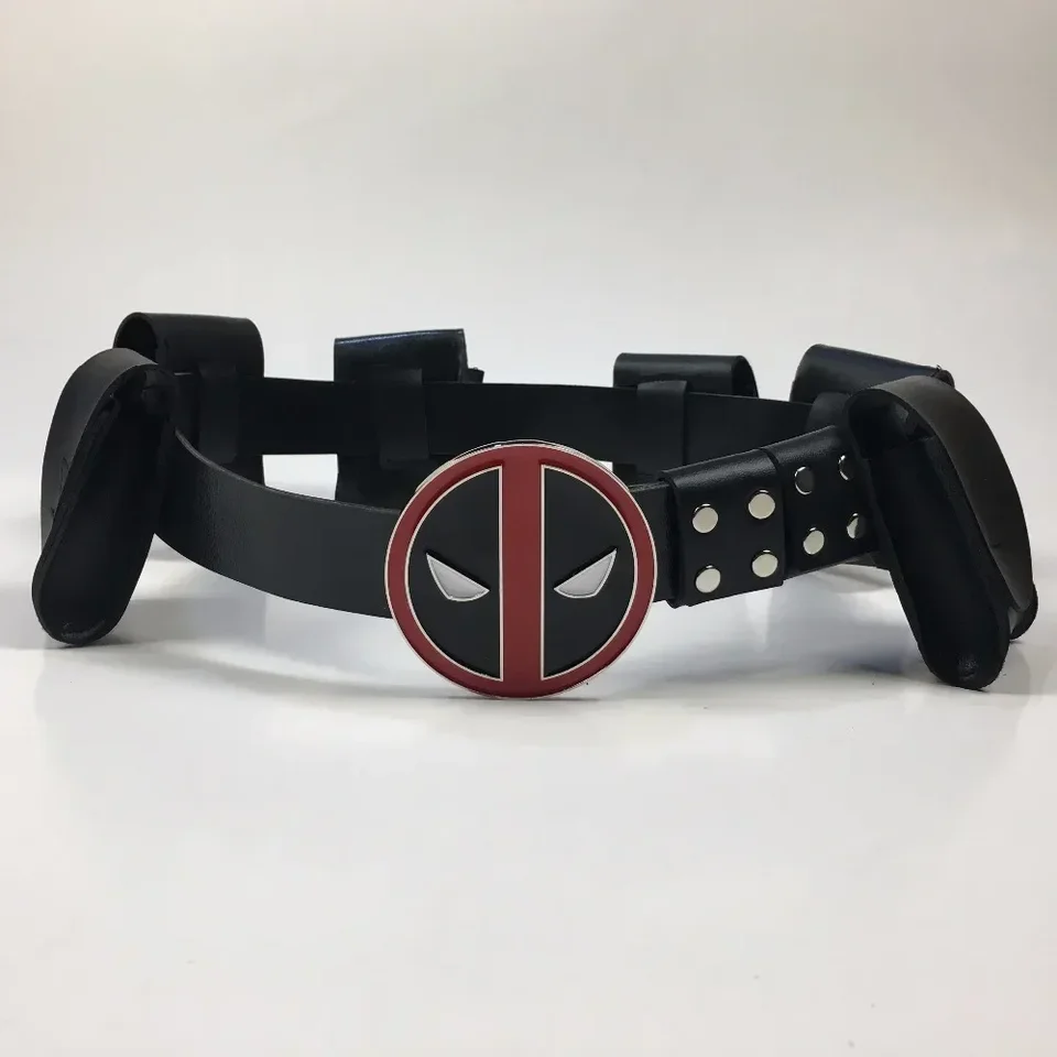 1/1 Superhrdina mŕtveho bazénu Deadpool Belt Nastaviteľné pásy Príslušenstvo Halloween ozdobné šaty kostým party Cosplay show rekvizity