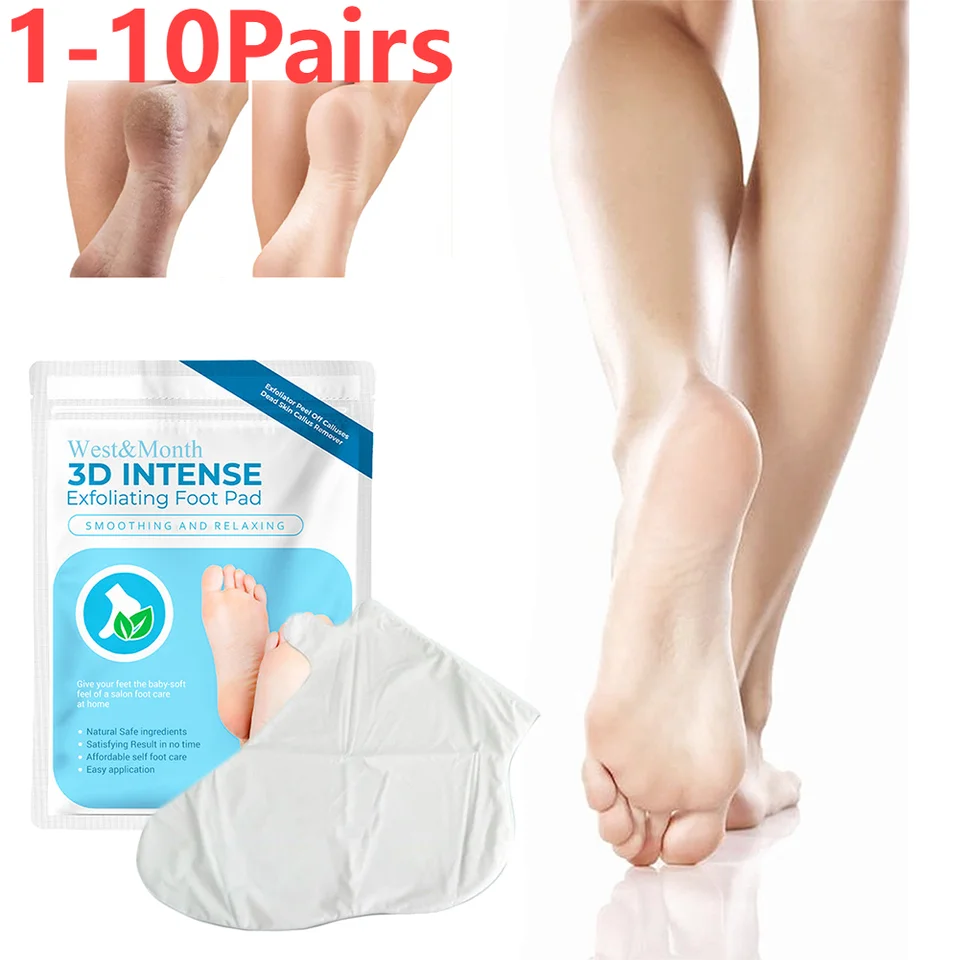 1-10 párov Exfoliačné kalusové topánky Nohory na starostlivosť o nohy Mask balenie vyživujú hladké zvlhčujúce krvácanie kúpeľne starostlivosť o nohy pre nohy