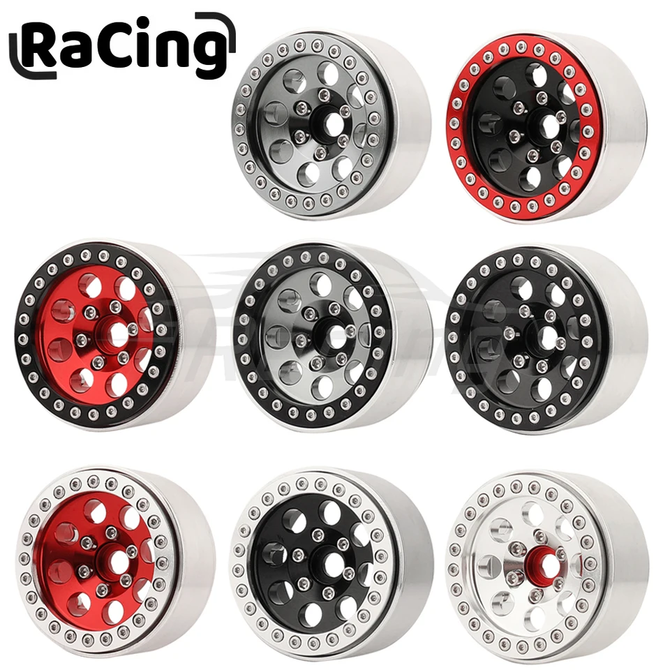 1/10 RC Crawler 1/4ks 1,9 palca koleso Bluadlock RIM RIM RIMS Hliníková zliatina pre TRX4 TRX6 AXIAL SCX10 III AXI03007 GRT EX86190