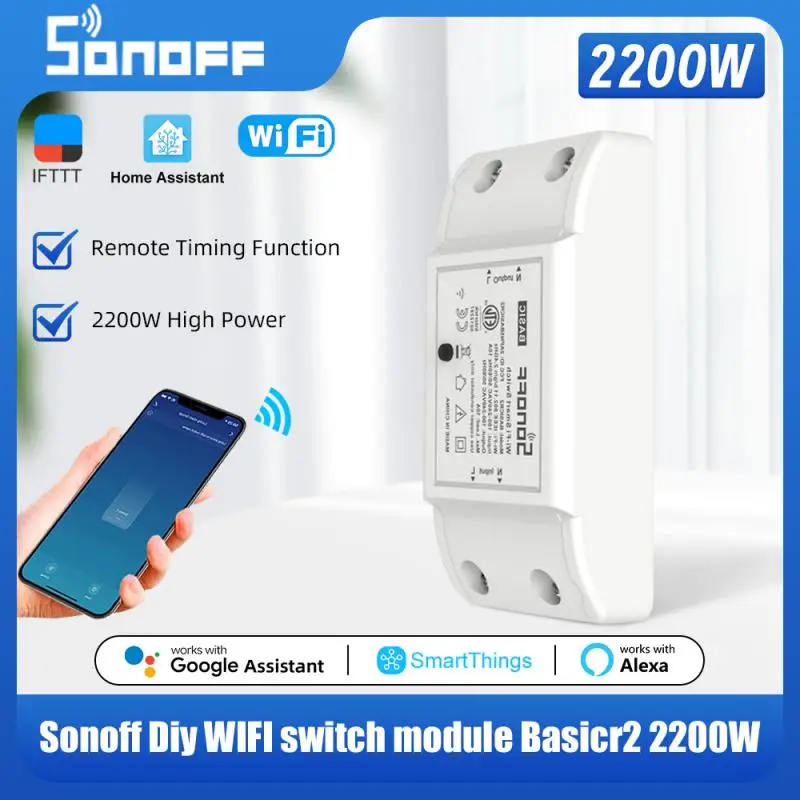 1-10 Sonoff Basic R2 Smart Home WiFi Switch 2200W 10A DIY Automation Modul funguje s Amazon Alexa Google Assistant Smartthinga