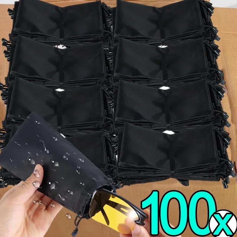 1/100ks prenosná mäkká handrička Vodotesné slnečné okuliare vrecko Microfibrik Storage Storage Outouch Noste vrecko na okuliare na okuliare