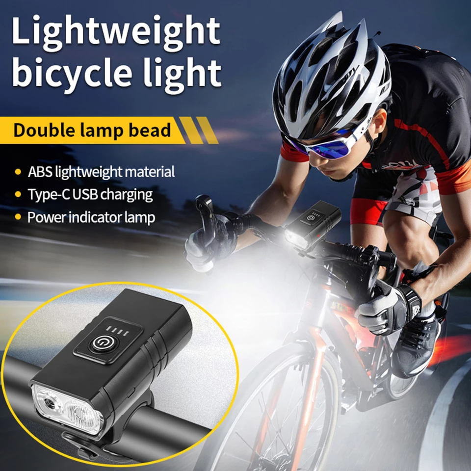 1-10ks 400LuMEN LED LED predné bicykle Light vodotesná bicykla lampa USB nabíjateľné svetlá na bicykli pre nočnú jazdnú baterku doplnok