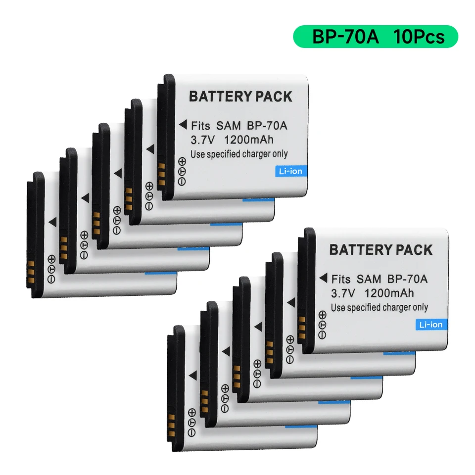 1-10ks BP-70A BP 70A BP70A Nabíjateľná li iónová batéria pre Samsung PL80 PL90 PL100 ES70 SL50 SL600 ST30 ST60 ST65 TL105 Fotoaparát