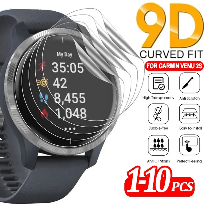 1-10ks chránič obrazovky pre Garmin Venu2 /2S Soft TPU Hydrogel Film Anti-Scratch Film pre Garmin Venu 2 /2S Smartwatch Not Glass