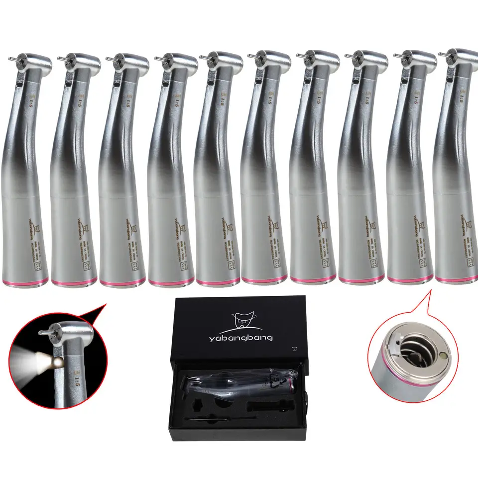 1-10ks Dental 1: 5 LED vlákna Zvyšovanie Zvyšovanie kontraktového nástupu Elektrický fit NSK Ti-Max X95L/KAVO Elektrický motor