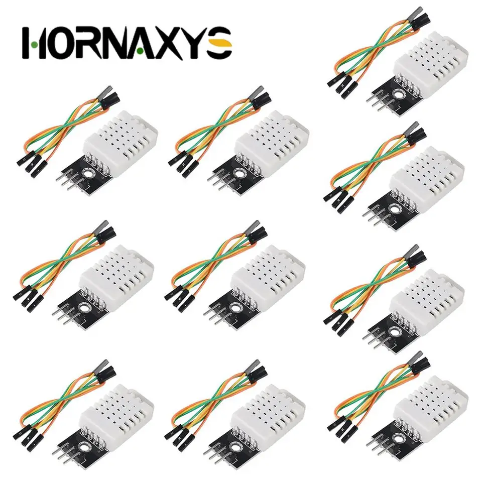 1-10ks DHT22 Digitálny snímač teploty a vlhkosti AM2302+PCB s káblom pre Arduino