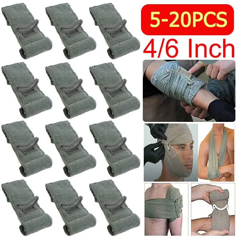 1-10ks Izrael Bandage Trauma Outdoor First Aid Medical Tourniket Tactical Wrap Round Núdzové hemostatické kompresné bandáž