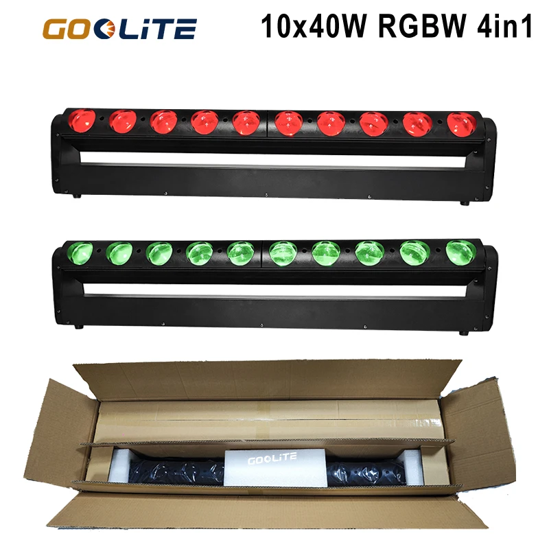 1-10ks LED 10 Eyes 40 W lúčov s pódiom Strip laser laserové pohybujúce sa hlavové svetlá