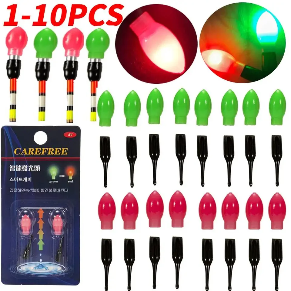 1-10ks LED LED plaváka chvostové svetlo 3D gravitačné snímanie Rybolové plaváky Elektronické svetlo s CR311 batériou hlbokomorského rybolovného príslušenstva