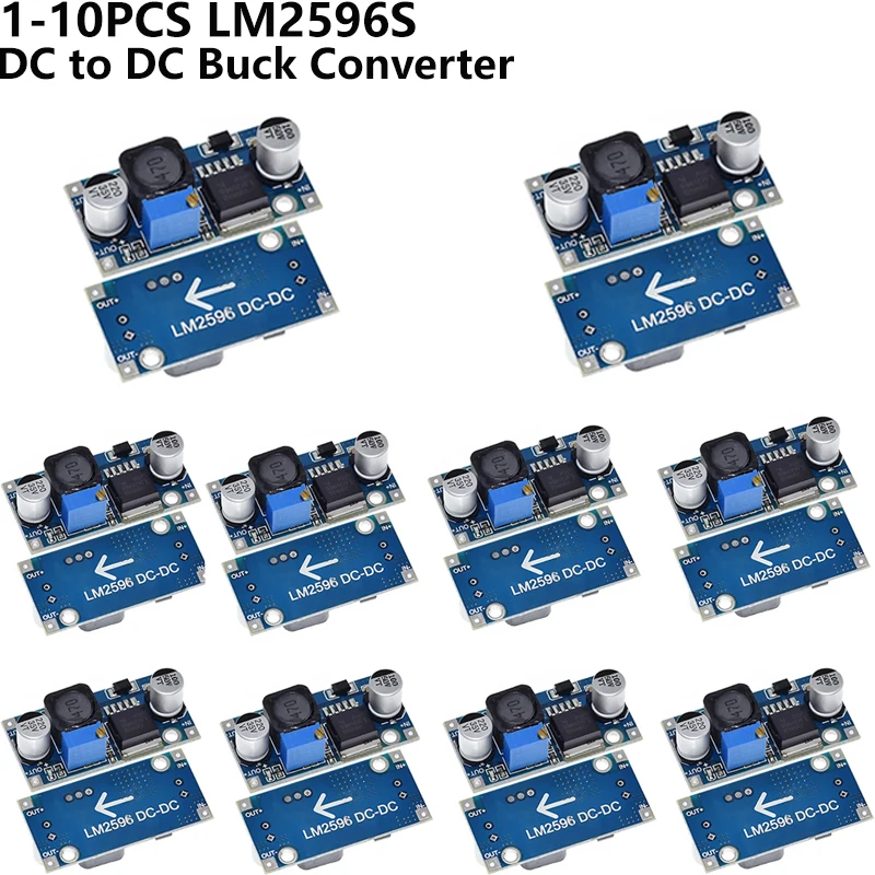 1-10ks LM2596 DC na DC Buck Converter 3,0-40V na 1,5-35V napájanie Modul