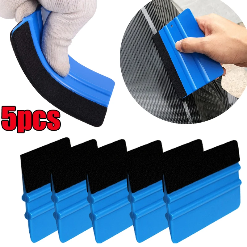 1/10ks nálepky automobilov Inštalácia inštalácie Squeegee Vinyl Carbon Fiber Wrap Scraper s plsti