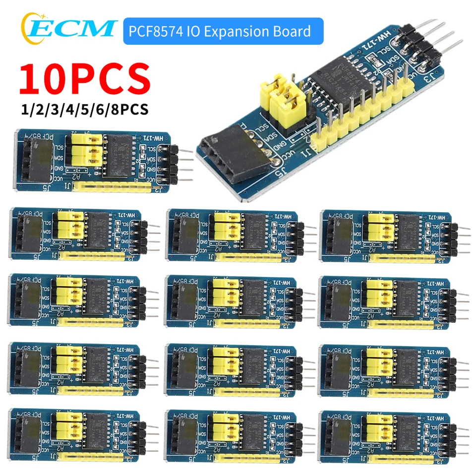 1-10ks PCF8574 IO Expansion Board 8 I/OI/O Expander Flexibilný I2C-BUS Vývojový vývojový modul modul prevodníka